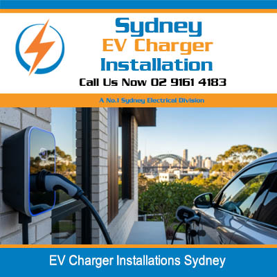 Electric vehicle charging at Sydney home with wall-mounted EV charger